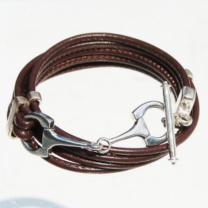 Lederwickelarmband 