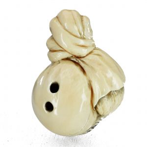 Maus im Sack Netsuke