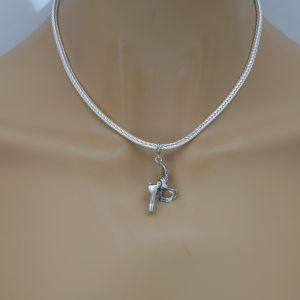 BONA ROCA Anhänger Hüft Gelenk Articulation Anatomie Charm mit Öse, Sterling Silber, 4295