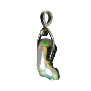 BONA ROCA Anhänger Charm Edel Opal mit Saphir, Sterling Silber OPS505