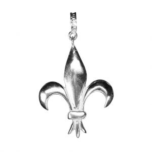 Bonaroca Charm Schmuck Anhänger Lilie groß mit Öse, Sterling Silber 4549